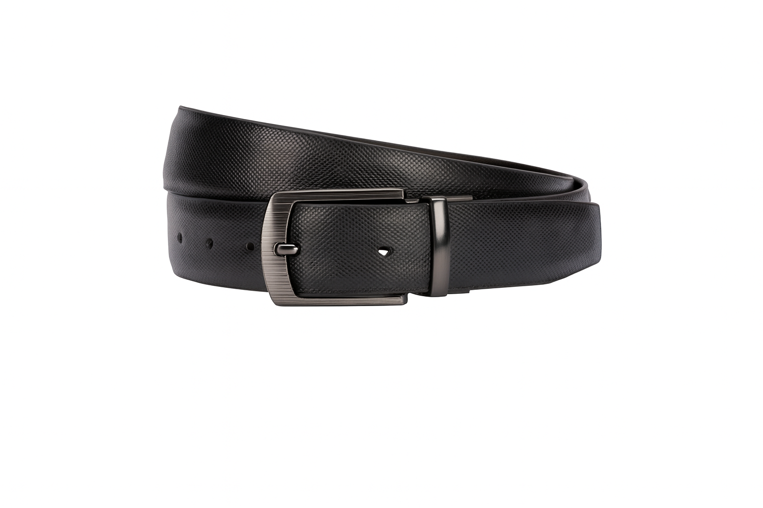 Reversible leather belt dual-tone view 5